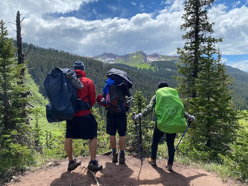Looking out to the beautiful Colorado mountains