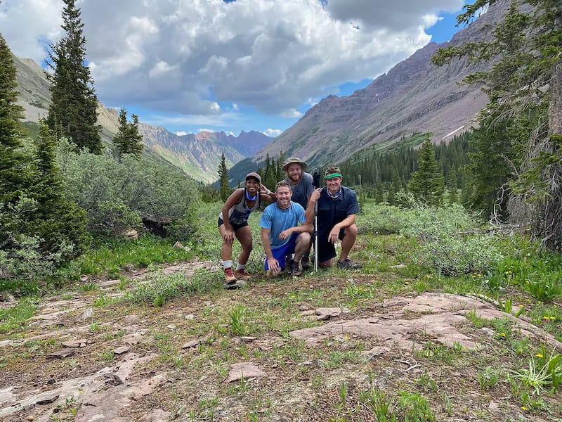 Group photo Maroon Bells, Colorado