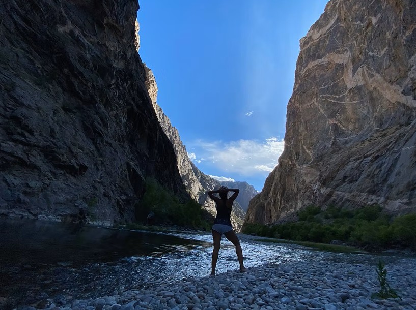 Looking out on the river at Black Canyon of the Gunnison National Park, Colorado