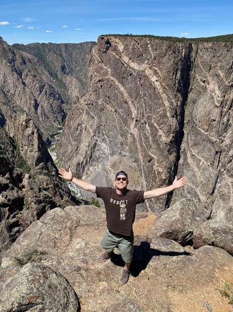 Painted walls at Black Canyon of the Gunnison National Park, Colorado