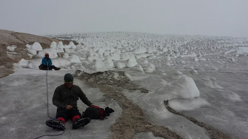 Bizarre Marshmallow landscape on Cayambe