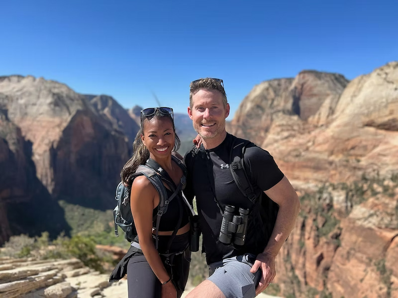 Beautiful views while hiking Zion National Park