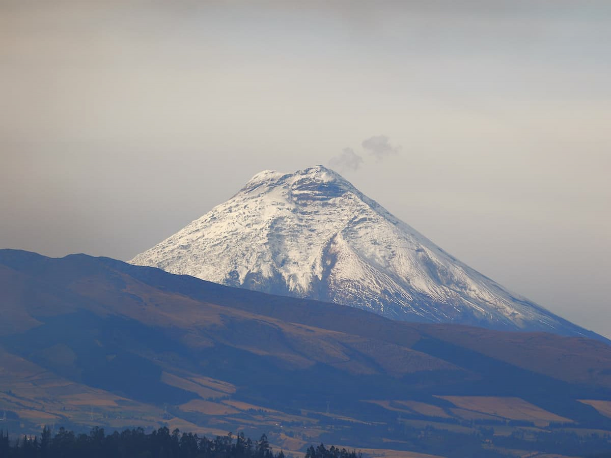 The Cotopaxi Volcano as seen from Quito, Ecuador