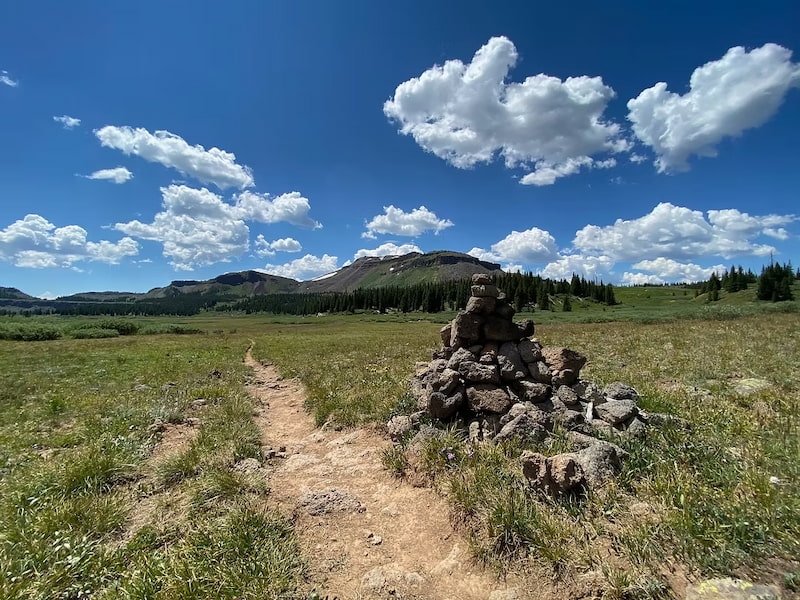 Trail to the top of Trappers Peak