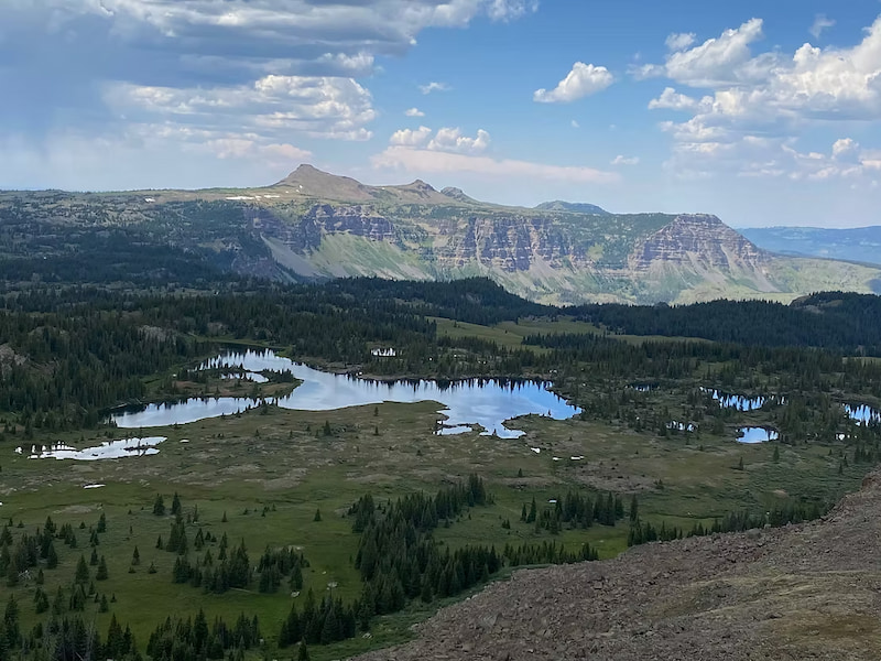 View of star lake from trappers peak