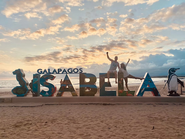 Welcome Sign on Isabela Island