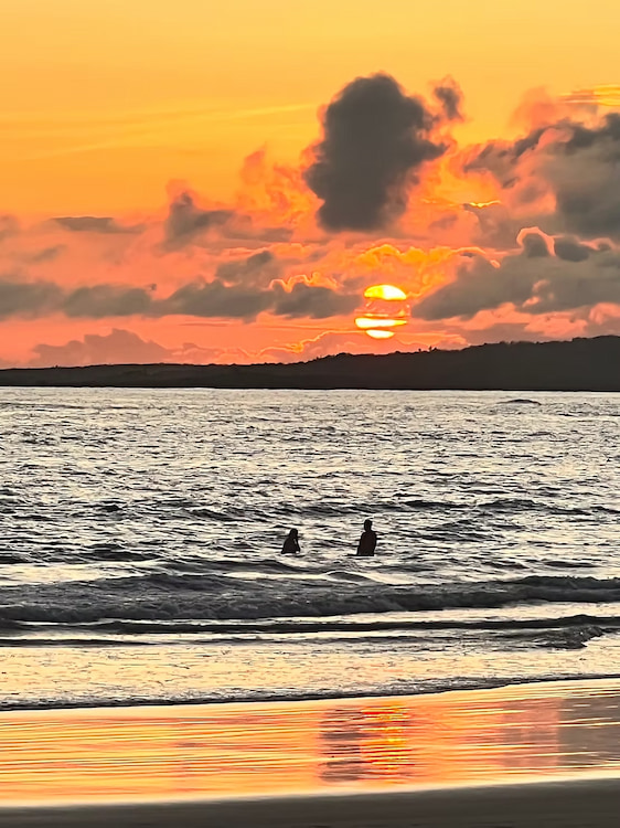 Sunset over Isabela Island in the Galapagos