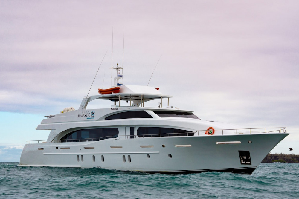 The Grand Majestic Yacht in the Galapagos Islands