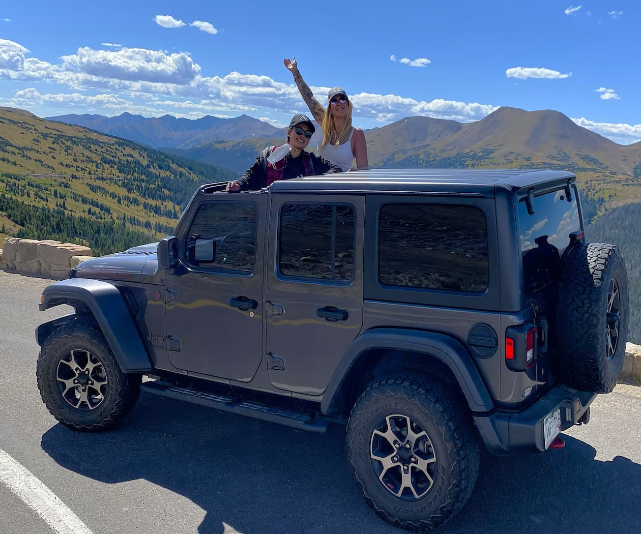 Jeep Tour RMNP A jeep doing a nature and wildlife tour through Rocky Mountain National Park.