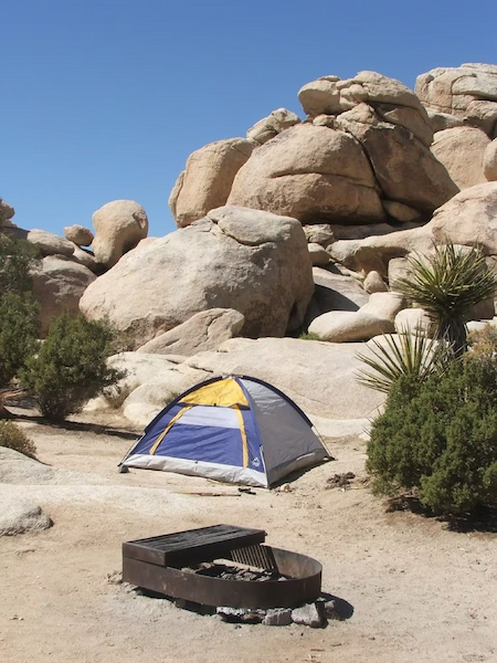 Campsite at Joshua Tree National Park