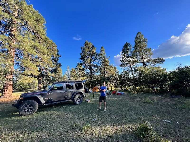 Campsite near Mesa Verde National Park