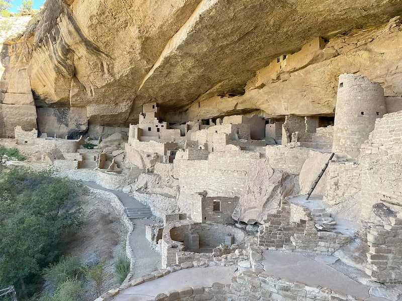 Cliff palace cliff dwellings of Mesa Verde National Park