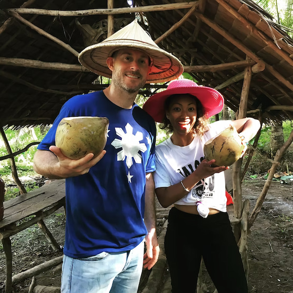 Fresh coconuts to drink