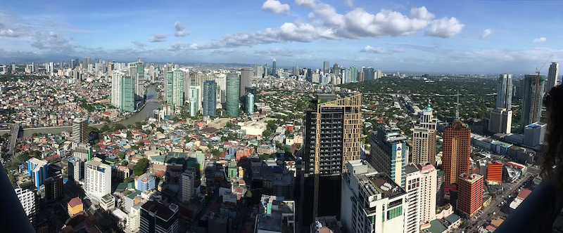 Manila skyline the capital of the Philippines