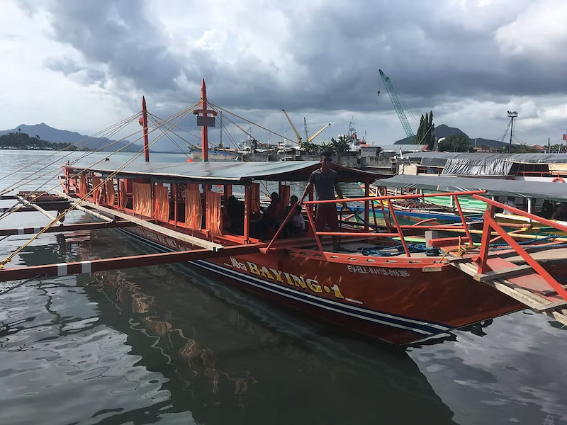 Traditional boat taken by both tourists and locals