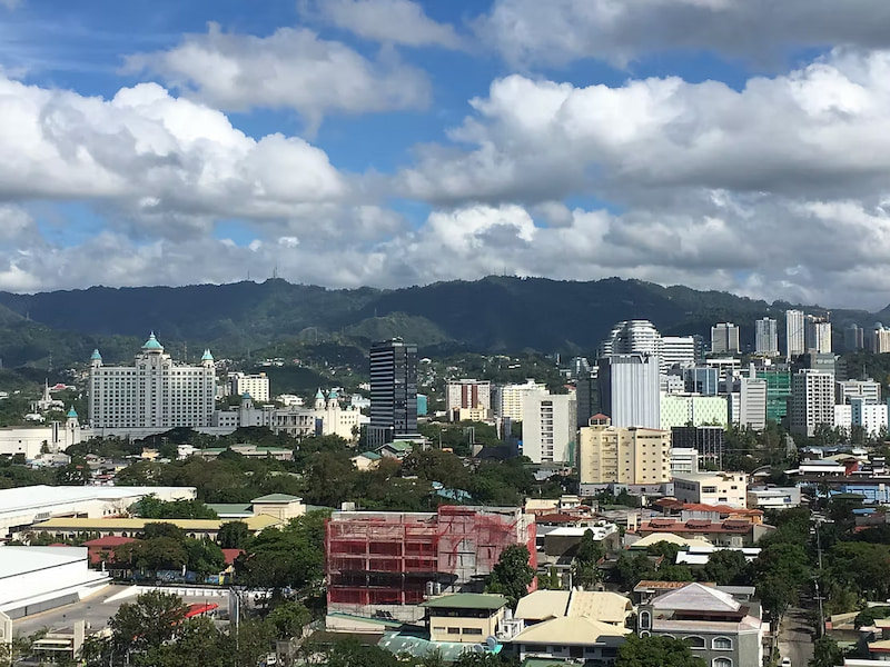 Skyline of Cebu City in the Philippines