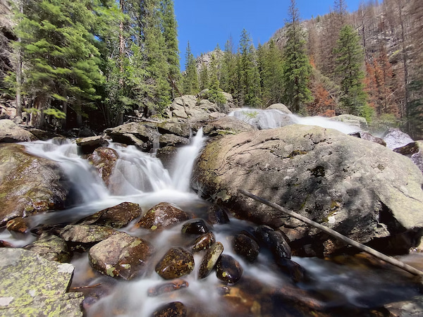 Small waterfall in Rocky Mountain National Park