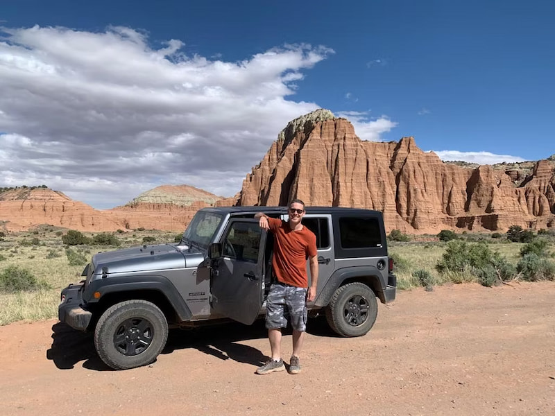 Jeep rented for the desert