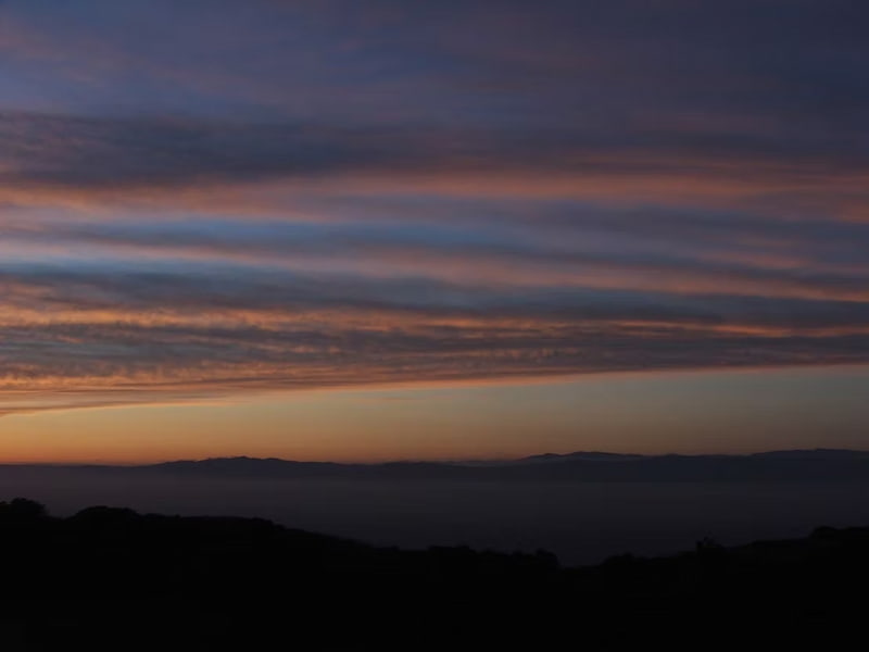 Fragrant Spring with clouds after sunset over Channel Islands National Park