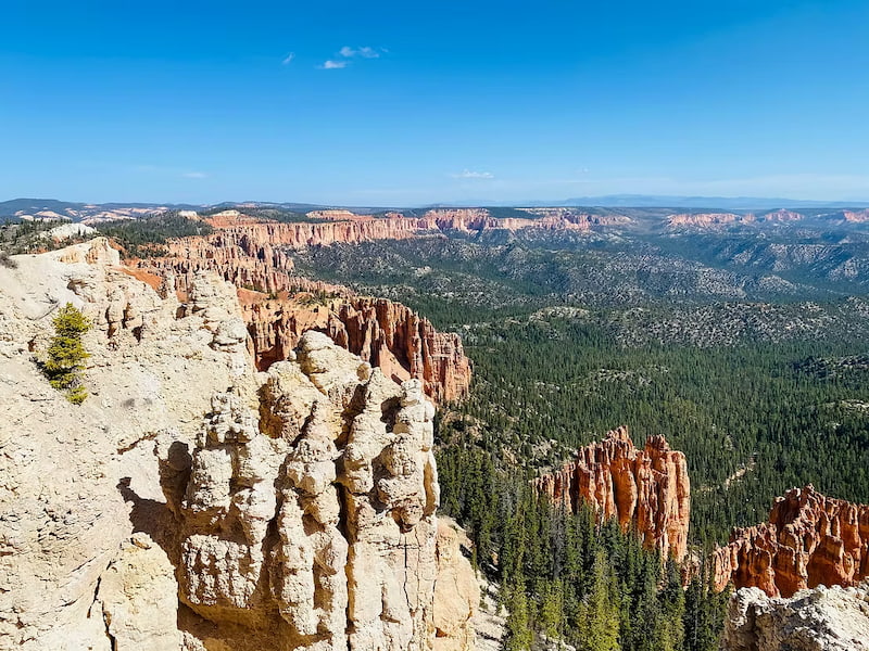 Lookout point into Bryce Canyon National Park looks like a staircase