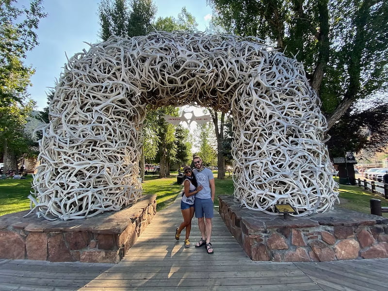 Antlers arch in Jackson Hole Wyoming
