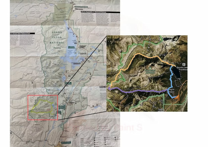 Map of the national park