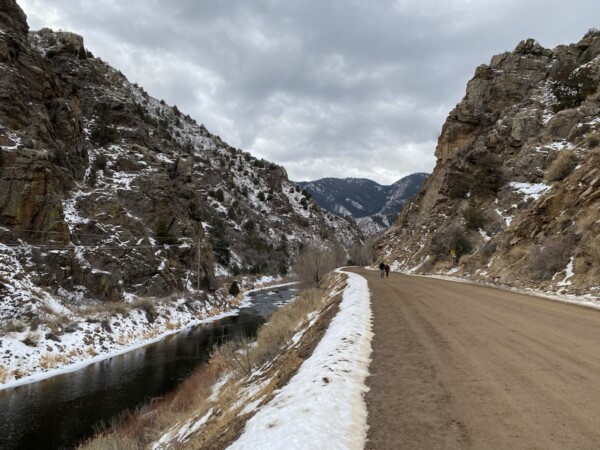 Waterton Canyon in winter