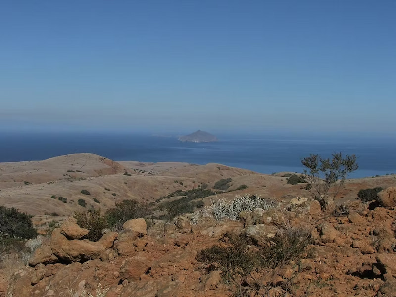 Barren part of Santa Cruz Island in Channel Islands National Park