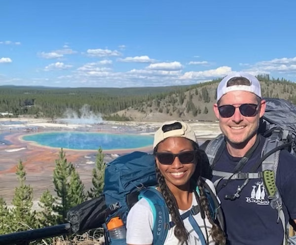 The famous Grand Prismatic Spring in Yellowstone National Park